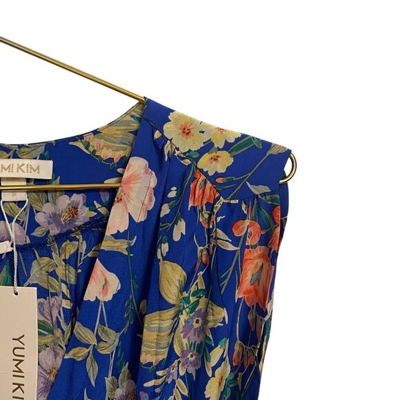 Yumi Kim Lexey Silk Wrap Dress Floral Mini Size Small NWT - Picture 3 of 9